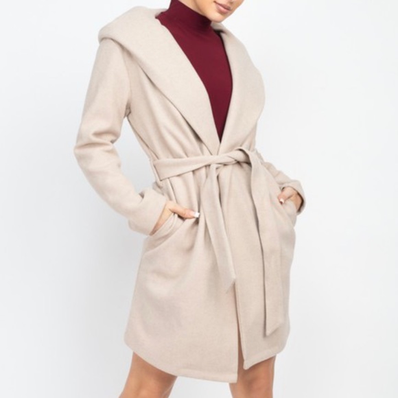 NEW Hoodie Lapel Coat - Picture 2 of 6